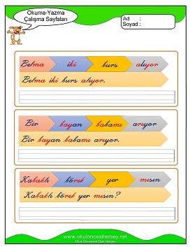 B sesi Çalışma Sayfaları